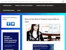 Tablet Screenshot of forgetstudentloandebt.com
